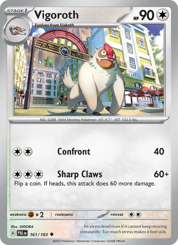 Vigoroth - Paldea Evolved Pokemon Card