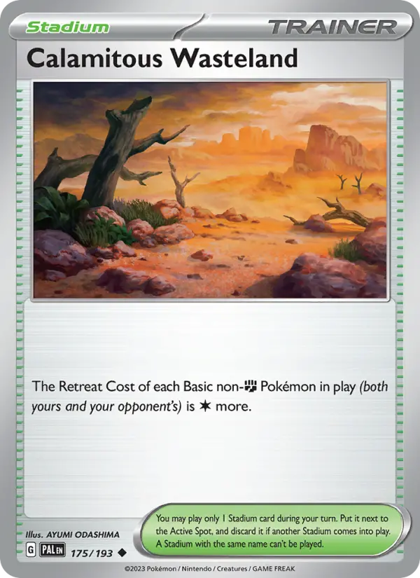 Calamitous Wasteland - Paldea Evolved Pokemon Card