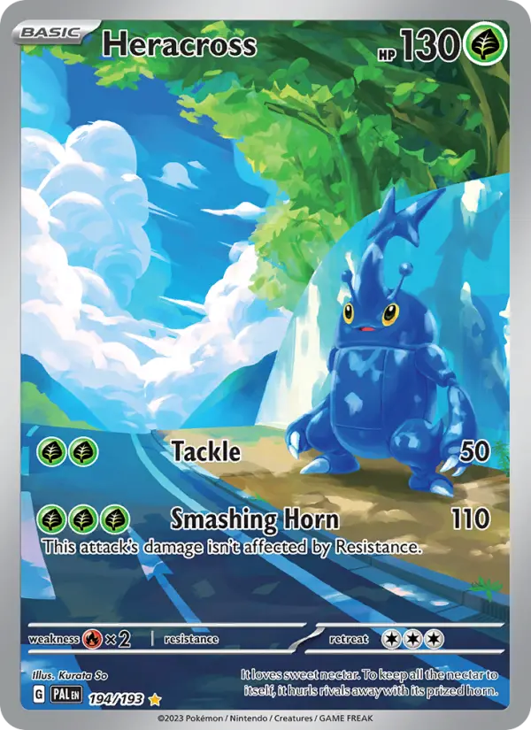Heracross - Paldea Evolved Pokemon Card