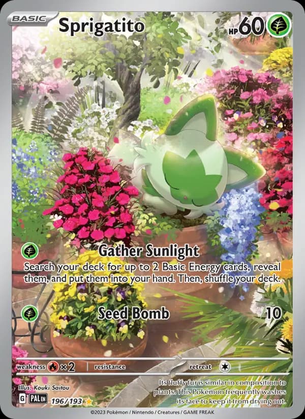 Sprigatito - Paldea Evolved Pokemon Card