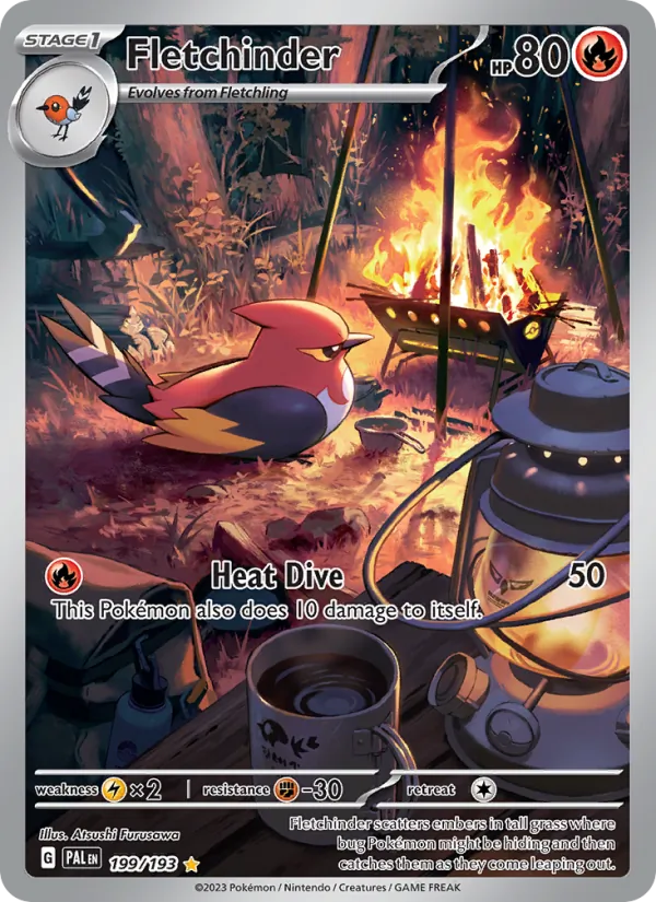 Fletchinder - Paldea Evolved Pokemon Card