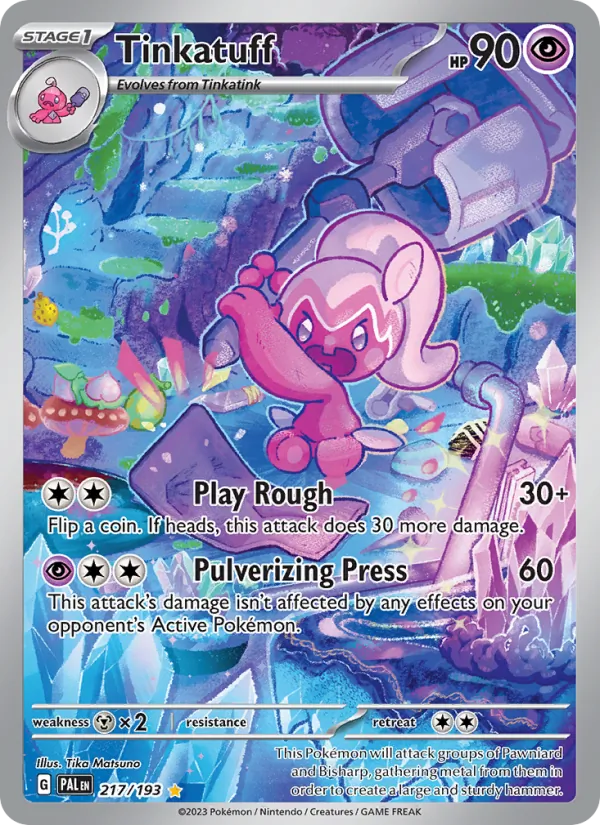 Tinkatuff - Paldea Evolved Pokemon Card