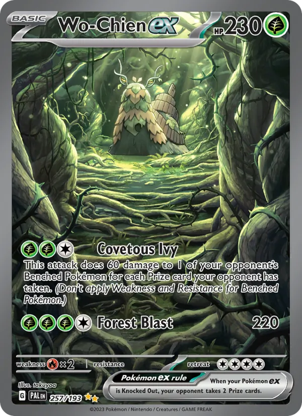 Wo-Chien ex - Paldea Evolved Pokemon Card