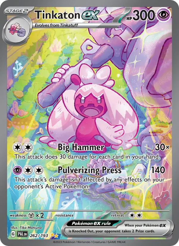 Tinkaton ex - Paldea Evolved Pokemon Card
