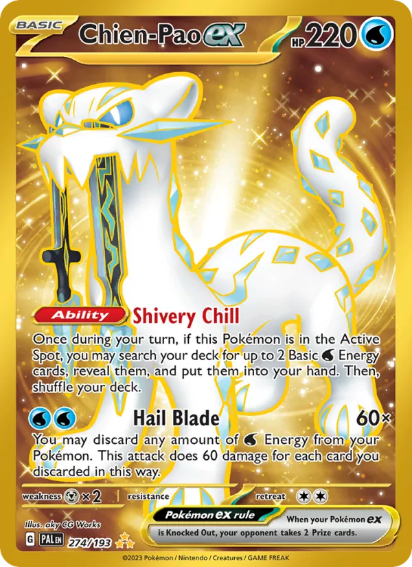 Chien-Pao ex - Paldea Evolved Pokemon Card