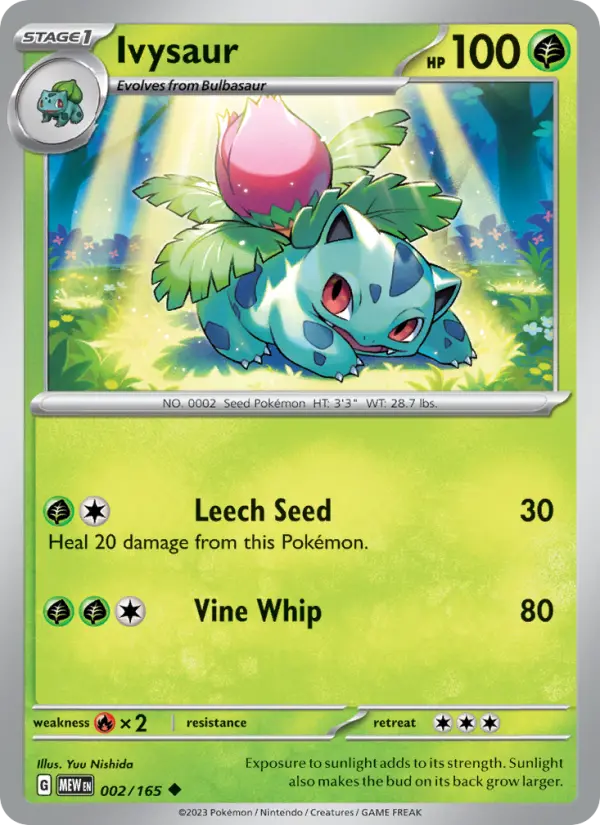 Ivysaur - 151 Pokemon Card