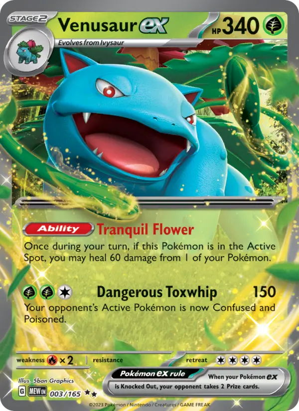 Venusaur ex - 151 Pokemon Card