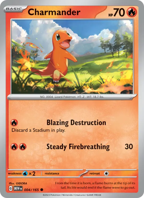 Charmander - 151 Pokemon Card
