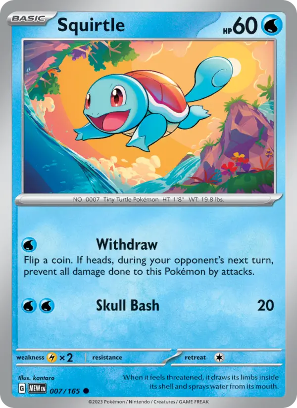 Squirtle - 151 Pokemon Card