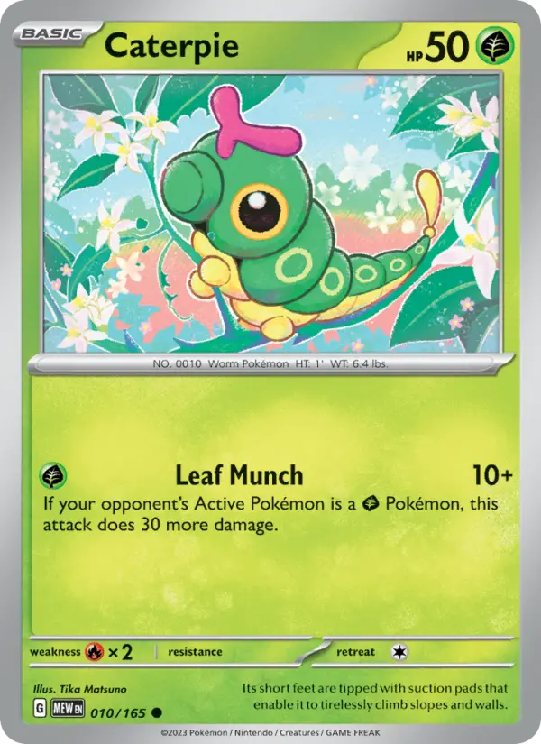 Caterpie - 151 Pokemon Card