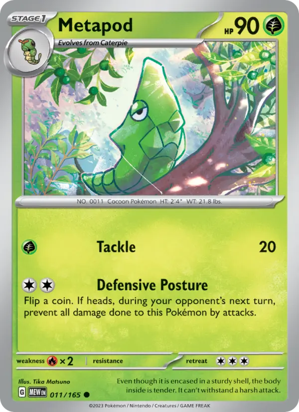 Metapod - 151 Pokemon Card