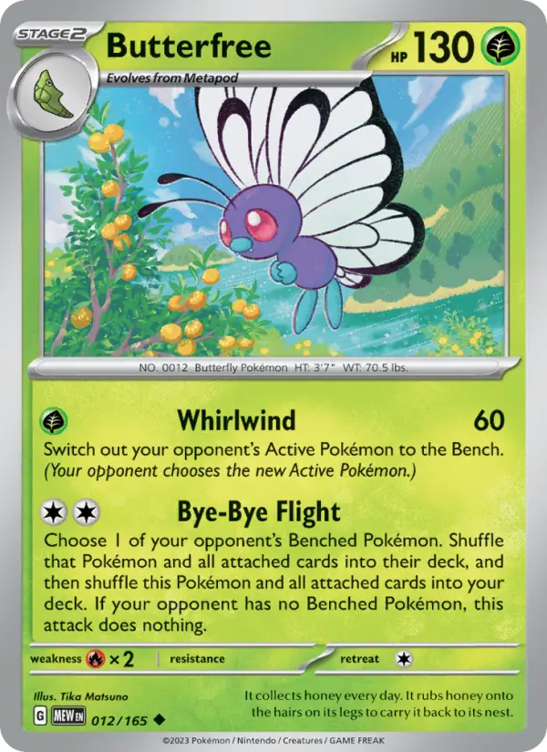 Butterfree - 151 Pokemon Card