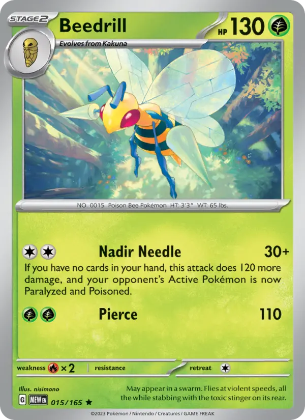 Beedrill - 151 Pokemon Card