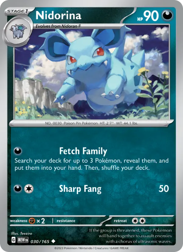 Nidorina - 151 Pokemon Card