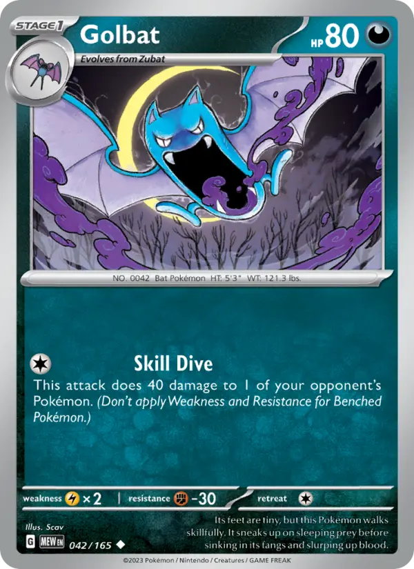 Golbat - 151 Pokemon Card