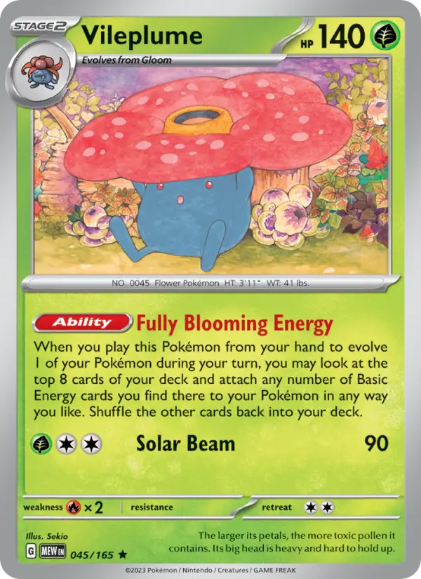 Vileplume - 151 Pokemon Card