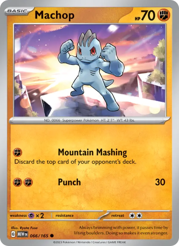 Machop - 151 Pokemon Card