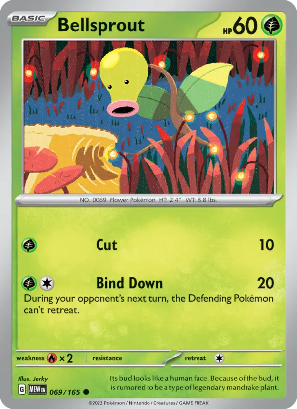Bellsprout - 151 Pokemon Card