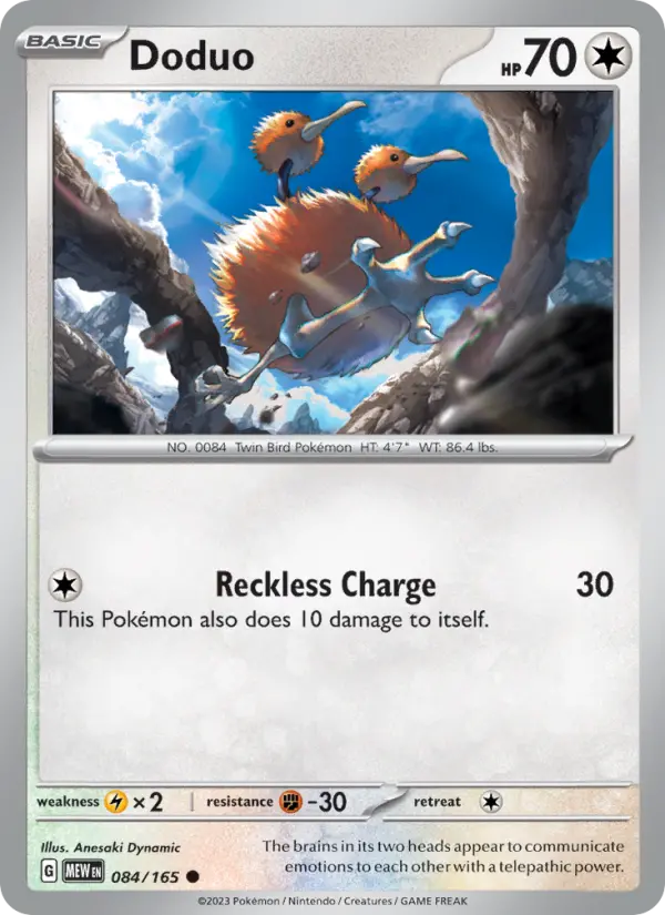 Doduo - 151 Pokemon Card