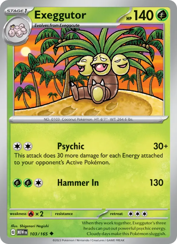 Exeggutor - 151 Pokemon Card