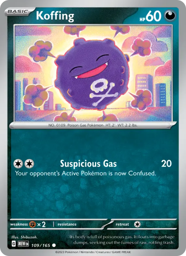 Koffing - 151 Pokemon Card