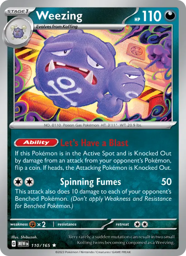 Weezing - 151 Pokemon Card