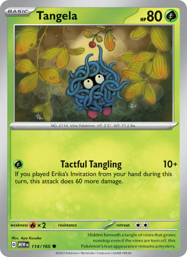 Tangela - 151 Pokemon Card