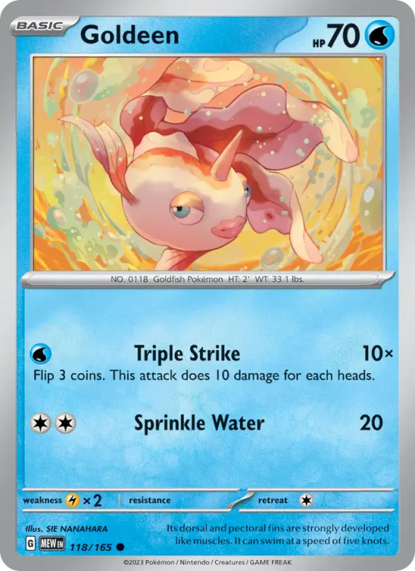 Goldeen - 151 Pokemon Card