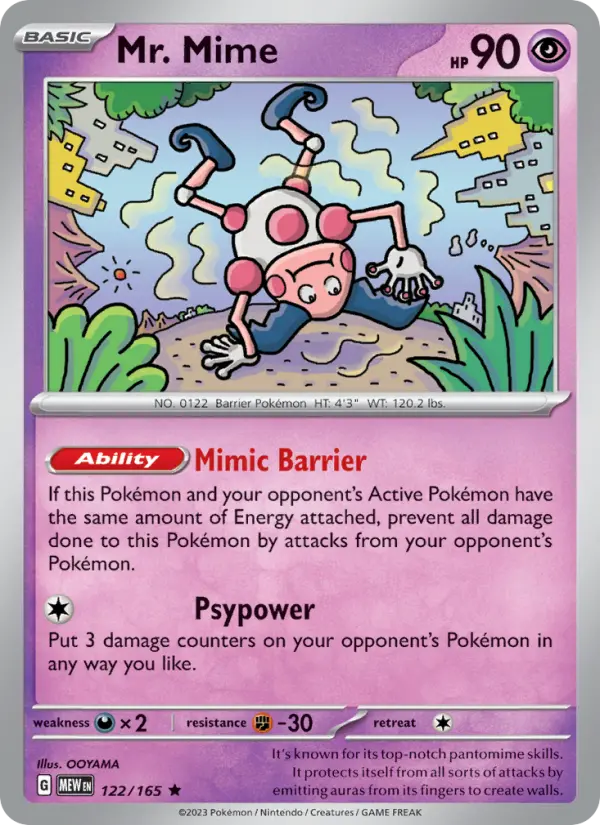 Mr. Mime - 151 Pokemon Card