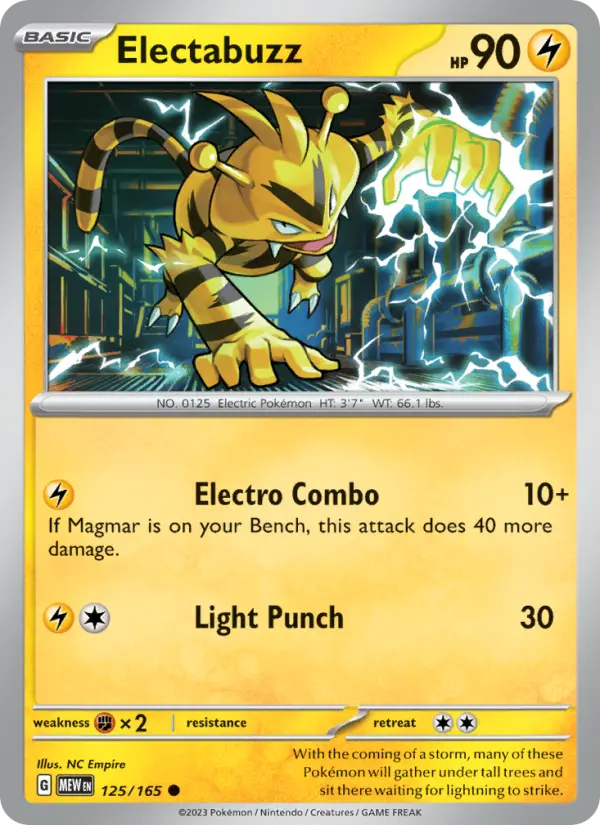 Electabuzz - 151 Pokemon Card