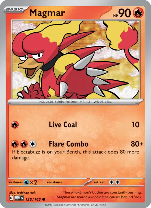 Magmar - 151 Pokemon Card