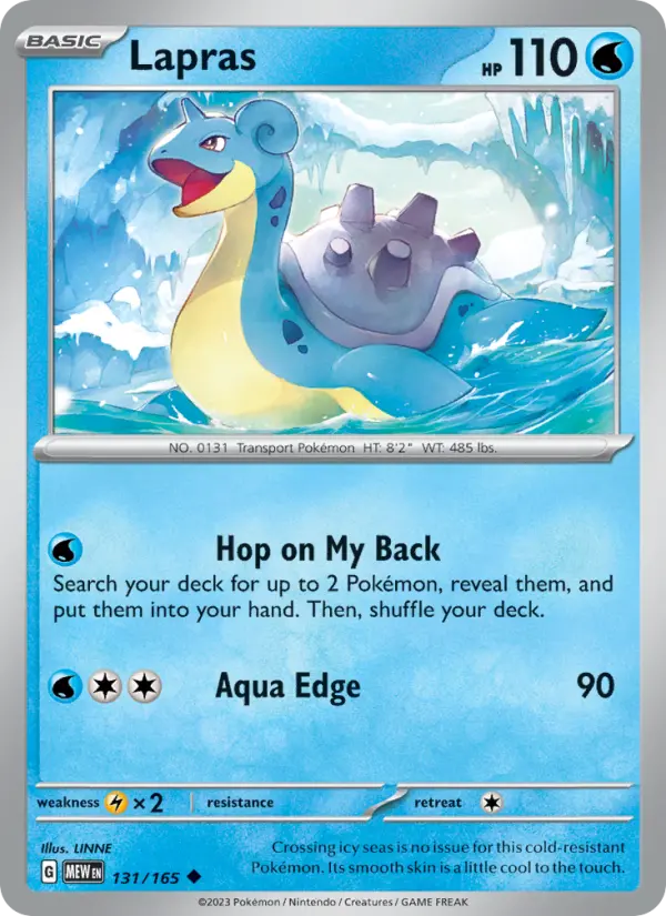 Lapras - 151 Pokemon Card