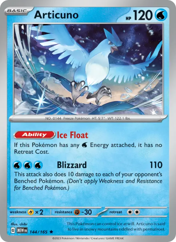 Articuno - 151 Pokemon Card