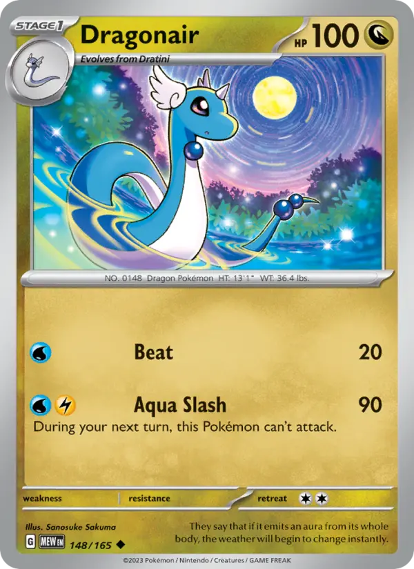 Dragonair - 151 Pokemon Card