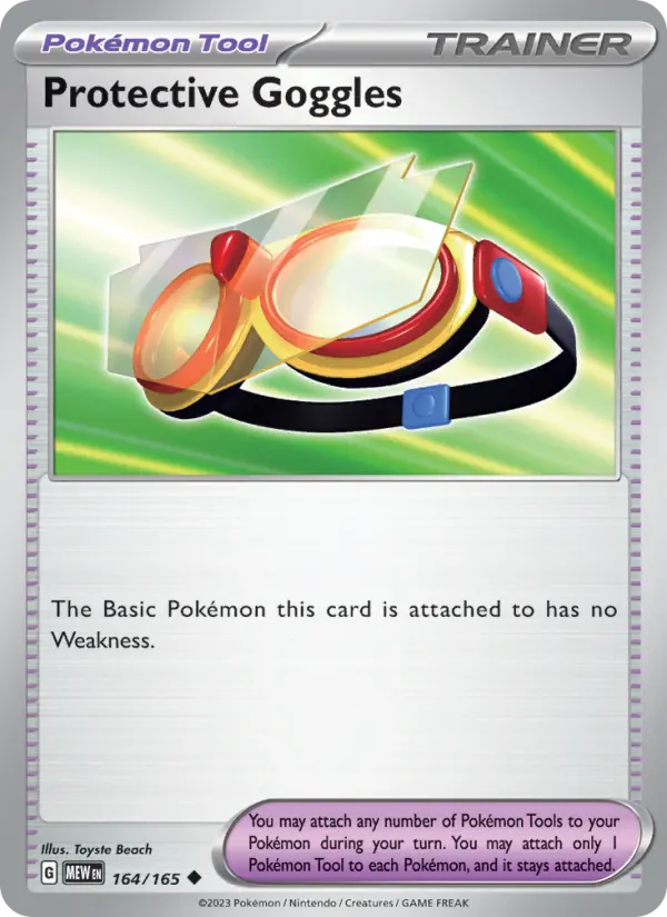 Protective Goggles - 151 Pokemon Card