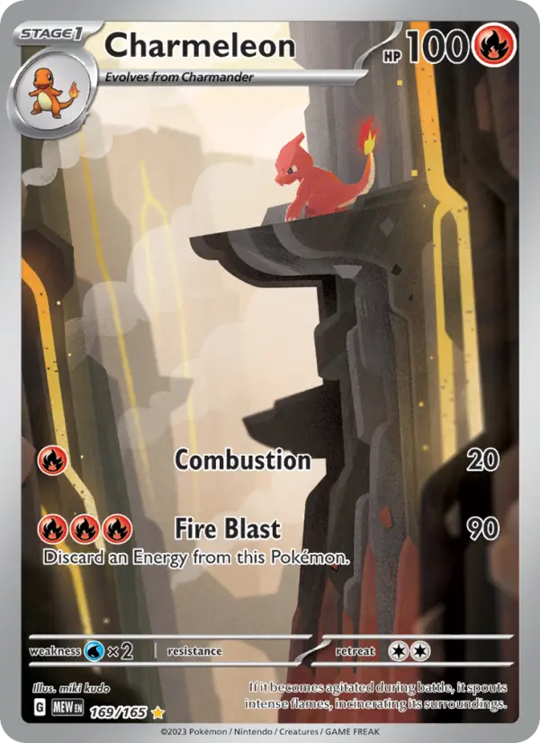 Charmeleon - 151 Pokemon Card