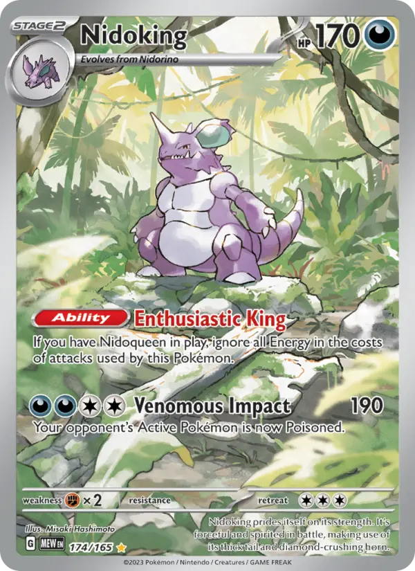 Nidoking - 151 Pokemon Card