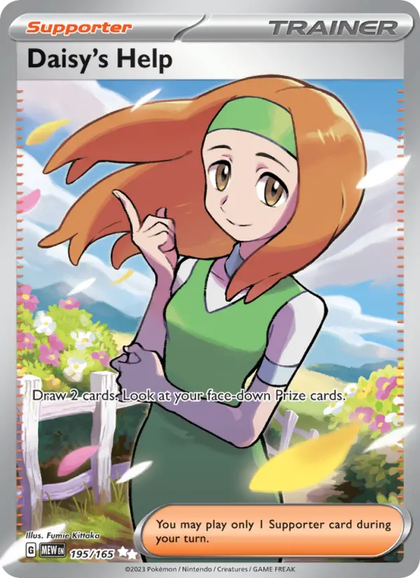 Daisy's Help - 151 Pokemon Card