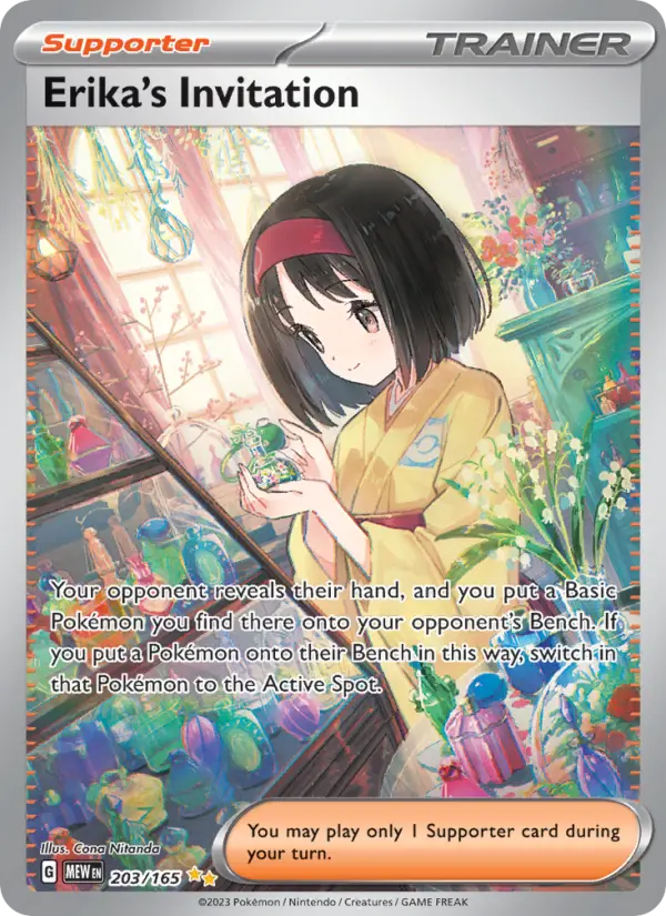Erika's Invitation - 151 Pokemon Card