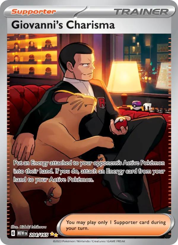 Giovanni's Charisma - 151 Pokemon Card