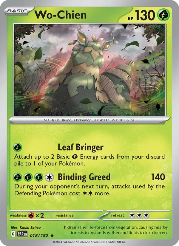 Wo-Chien - Paradox Rift Pokemon Card