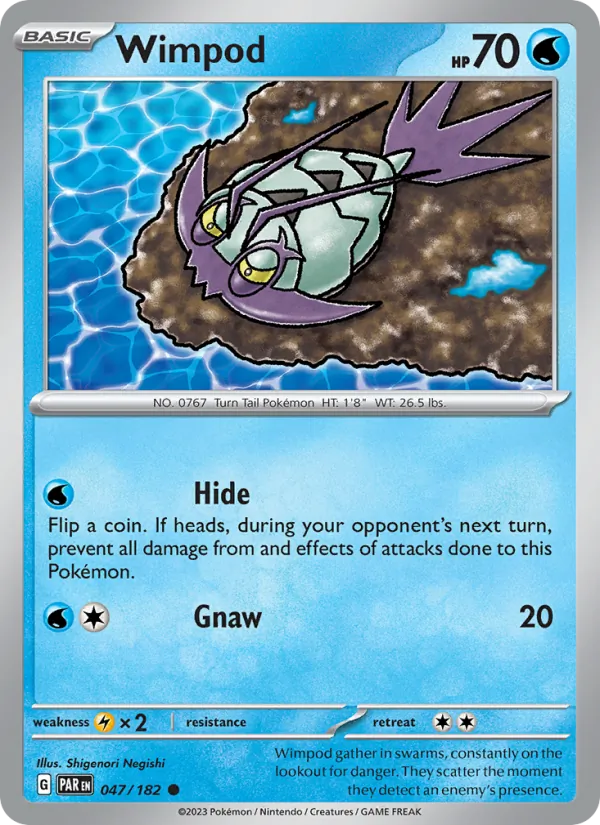 Wimpod - Paradox Rift Pokemon Card