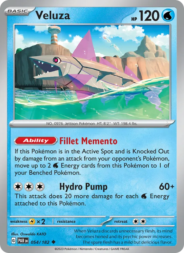 Veluza - Paradox Rift Pokemon Card