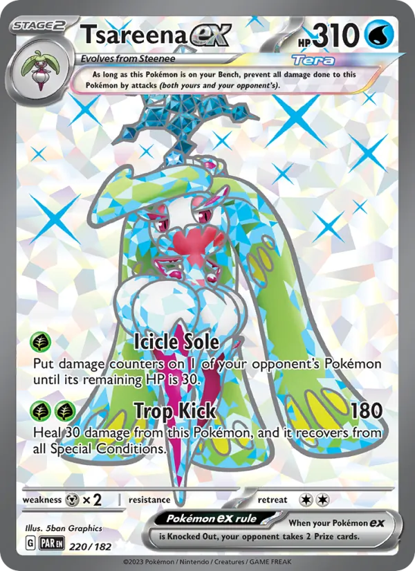 Tsareena ex - Paradox Rift Pokemon Card