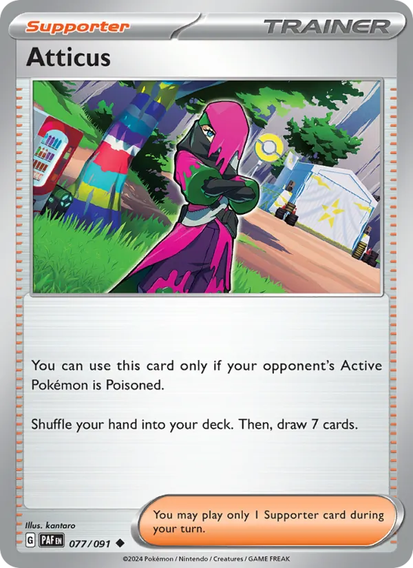 Atticus - Paldean Fates Pokemon Card