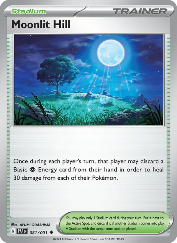 Moonlit Hill - Paldean Fates Pokemon Card