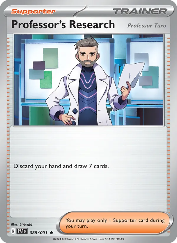 Professor's Research - Paldean Fates Pokemon Card