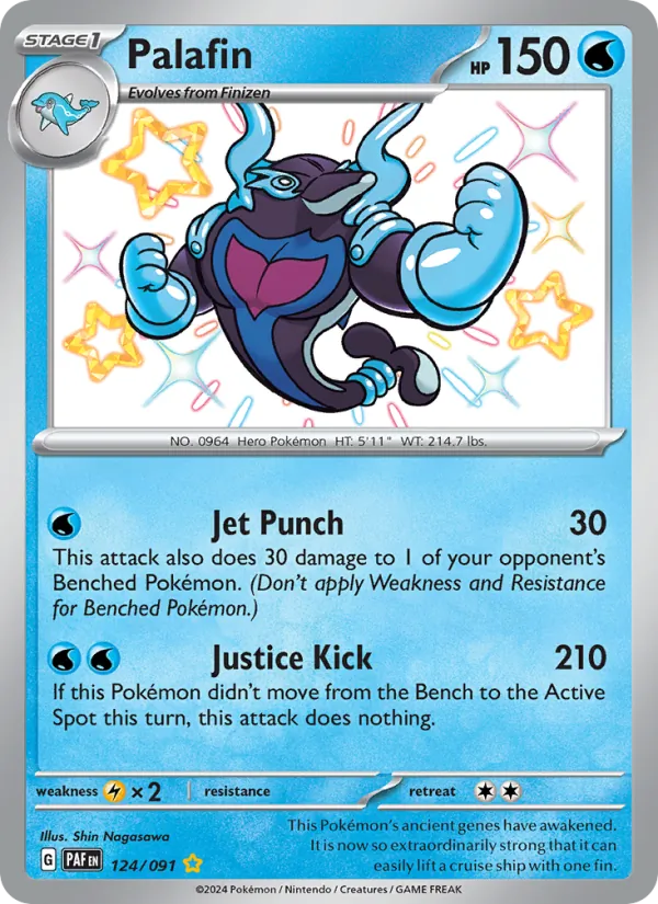 Palafin - Paldean Fates Pokemon Card