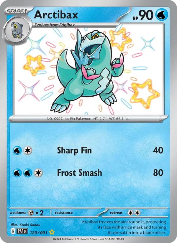 Arctibax - Paldean Fates Pokemon Card