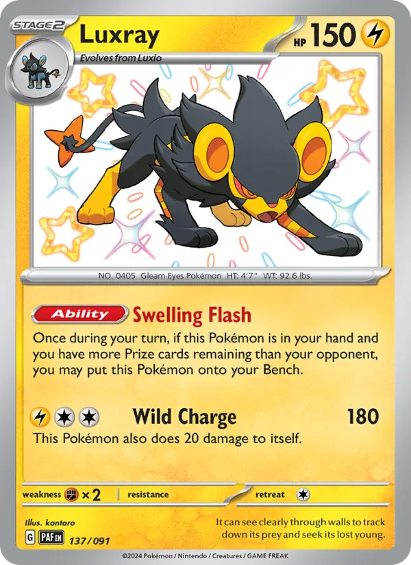 Luxray - Paldean Fates Pokemon Card